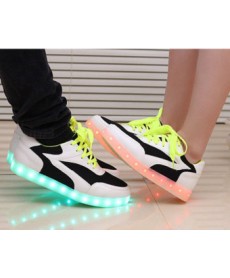 Fashion LED seven Colors Unisex USB Charging Light Shoes